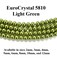 Light Green EuroCrystal 5810 Round Pearls - 2mm, 3mm, 4mm, 5mm, 6mm, 8mm, 10mm, and 12mm - Strands - Made in Austria